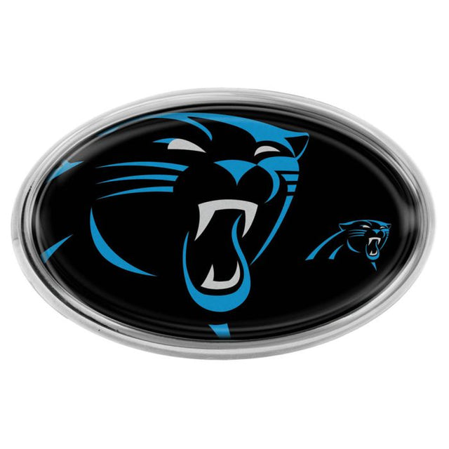 Carolina Panthers MEGA Chrome Metal Domed Emblem