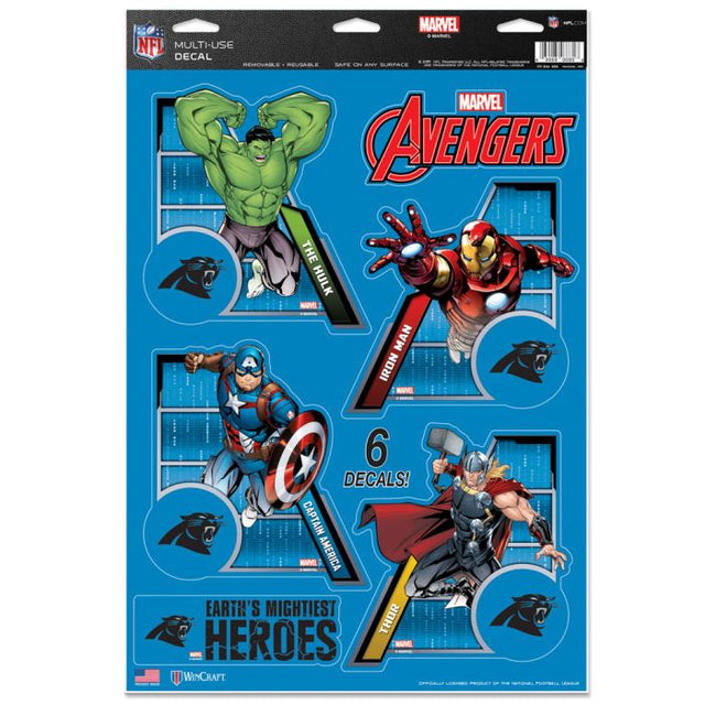 Carolina Panthers / Marvel (C) 2021 Marvel Multi-Use Decal 11" x 17"
