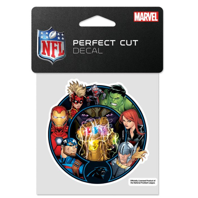 Carolina Panthers / Marvel (C) 2021 Marvel Perfect Cut Color Decal 4" x 4"