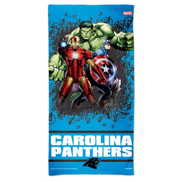 Carolina Panthers / Marvel (C) 2021 Marvel Spectra Beach Towel 30" x 60"