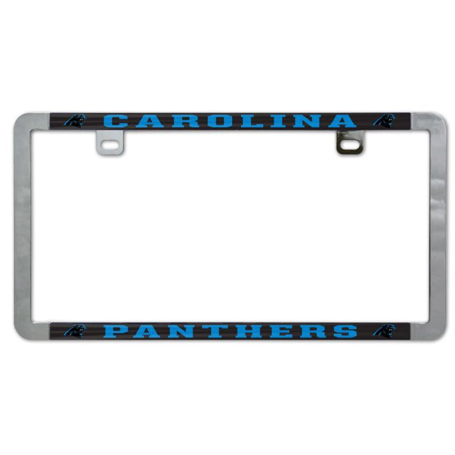 Carolina Panthers Metal Lic. Plate Frame Slim