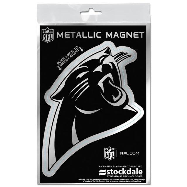 Carolina Panthers Metallic Magnets 3" x 5"