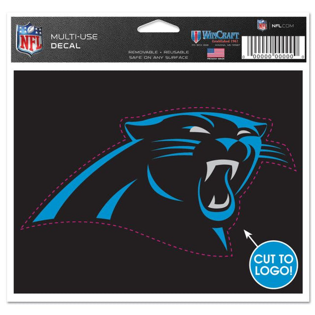 Carolina Panthers Multi-Use Decal - cut to logo 5" x 6"