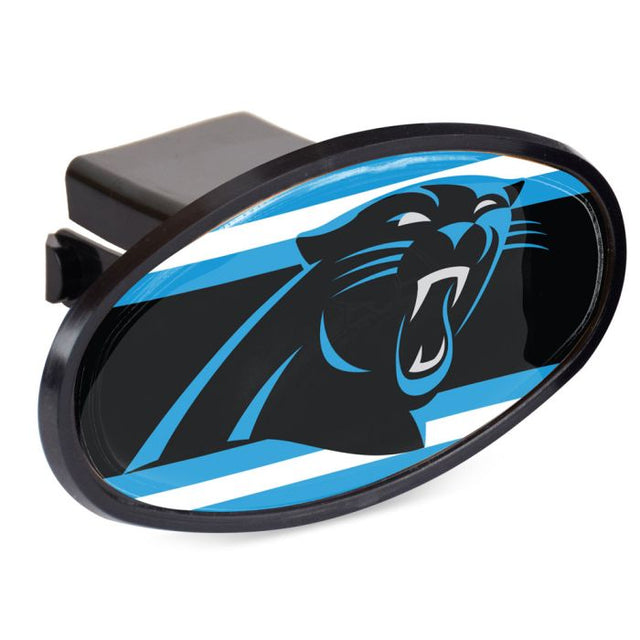 Carolina Panthers STRIPES Oval 2" Hitch Receiver