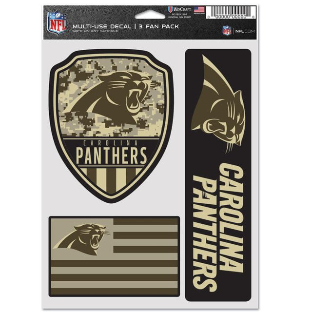Carolina Panthers Standard Multi Use 3 Fan Pack