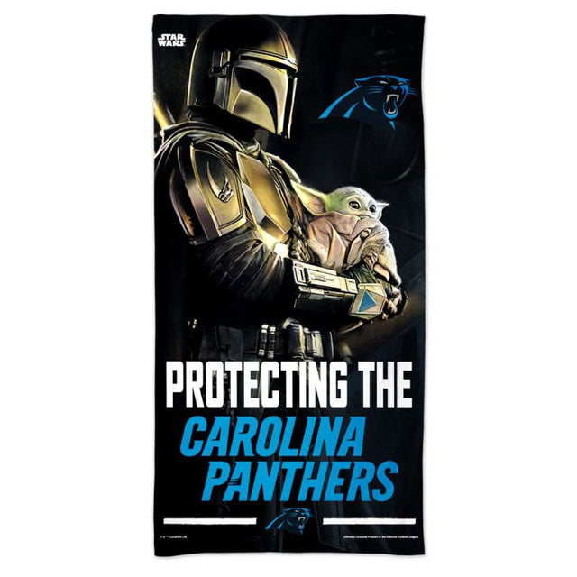 Carolina Panthers / Star Wars Mandalaorian Spectra Beach Towel 30" x 60"