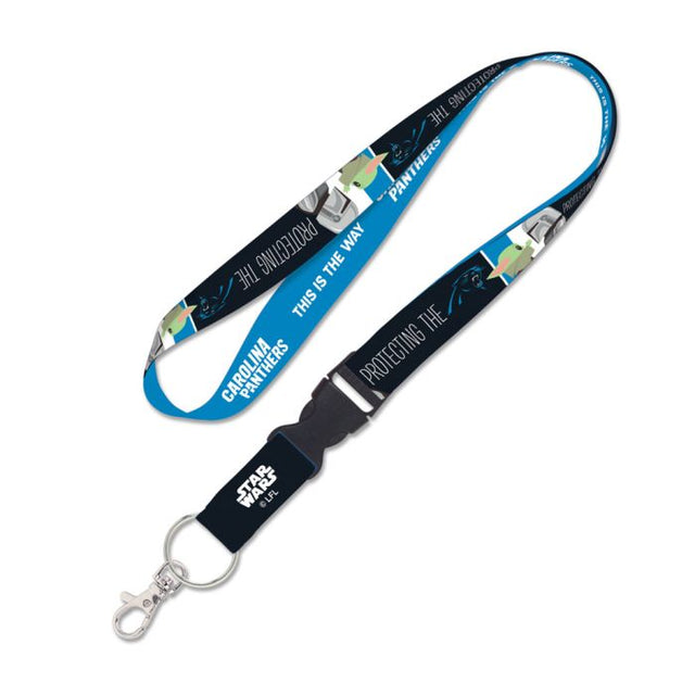 Carolina Panthers / Star Wars Mandalorian Lanyard w/detachable buckle 1"