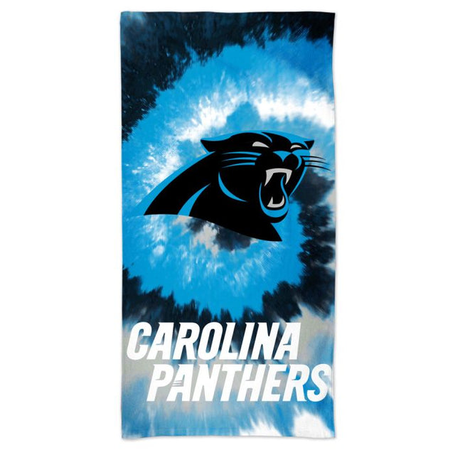 Carolina Panthers Tie Dye Spectra Beach Towel 30" x 60"