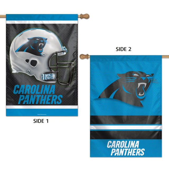 Carolina Panthers Vertical Flag 2 Sided 28" x 40"