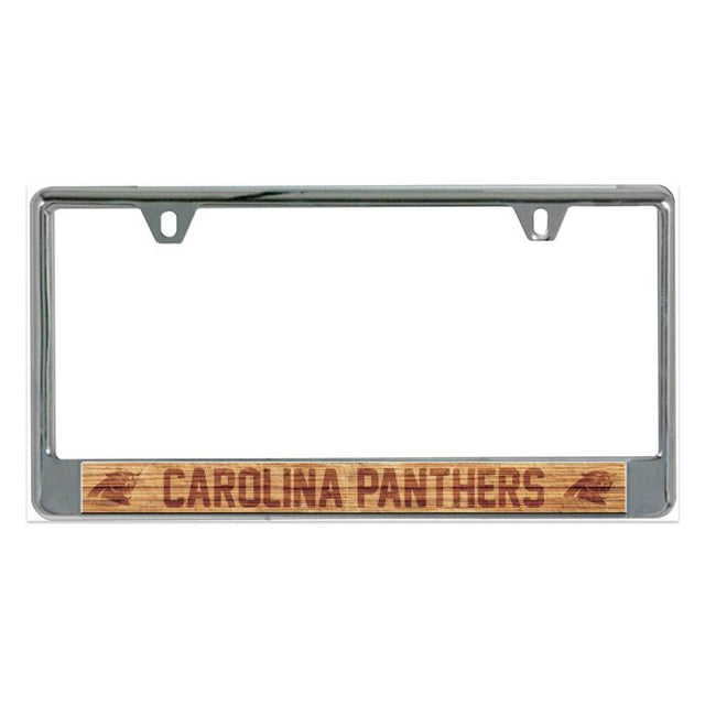 Carolina Panthers WOOD Lic Plate Frame B/O Printed