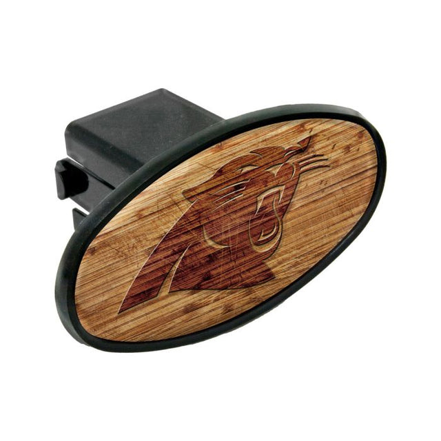 Carolina Panthers WOOD Oval 2" Hitch Receiver