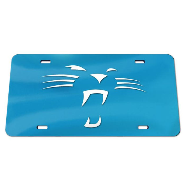 Carolina Panthers Whiskers blue background Acrylic Classic License Plates
