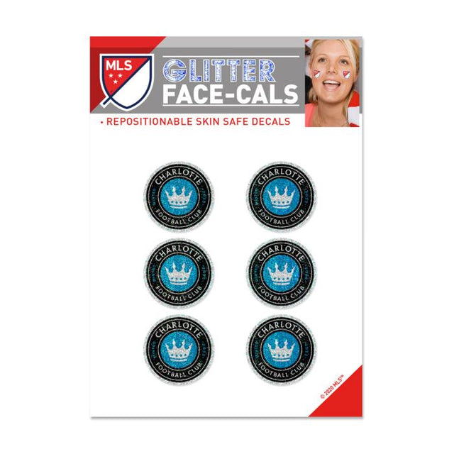 Charlotte FC Glitter Tattoo 6 Pack