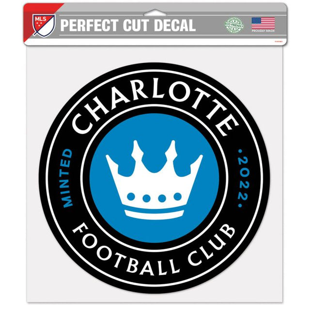Calcomanía de color de corte perfecto del Charlotte FC de 12" x 12"
