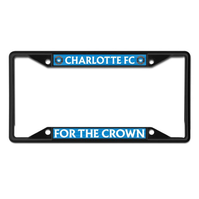 Charlotte FC SLOGAN: FOR THE CROWN Lic Plt Frame S/S