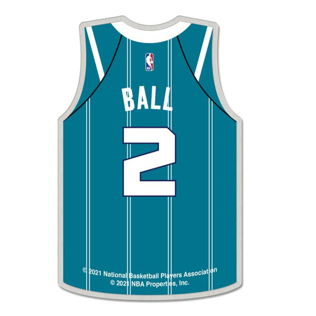 Tarjeta de joyería con pin de colección de los Charlotte Hornets LaMelo Ball