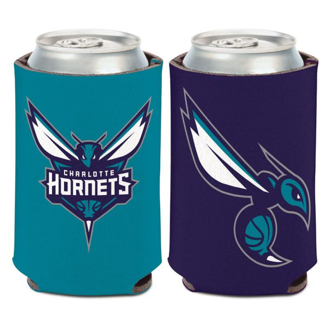 Enfriador de lata de dos colores Charlotte Hornets de 12 oz.