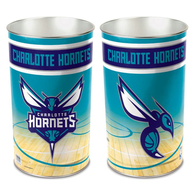 Papelera de los Charlotte Hornets, cónica, 15" de alto