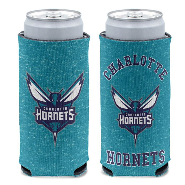 Enfriador de latas delgado de 12 oz de color jaspeado de los Charlotte Hornets