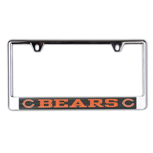 Chicago Bears CARBON Lic Plate Frame B/O Printed