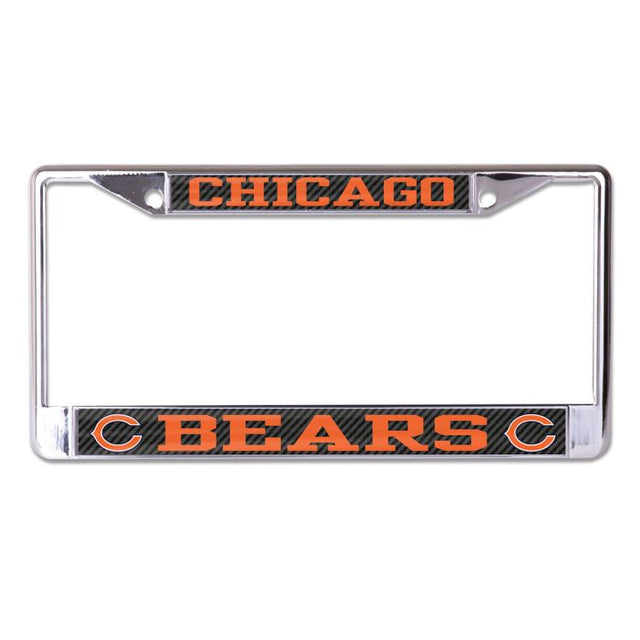 Chicago Bears CARBON Lic Plt Frame S/L Printed