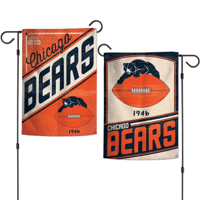 Chicago Bears / Classic Logo Retro Garden Flags 2 sided 12.5" x 18"