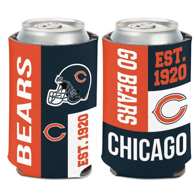 Chicago Bears Color Block Can Cooler 12 oz.