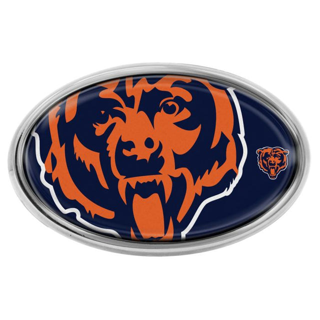 Chicago Bears MEGA Chrome Metal Domed Emblem