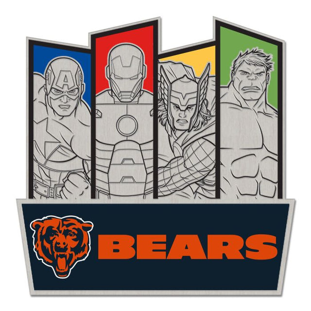 Chicago Bears / Marvel (C) 2021 Marvel Collector Pin Jewelry Card