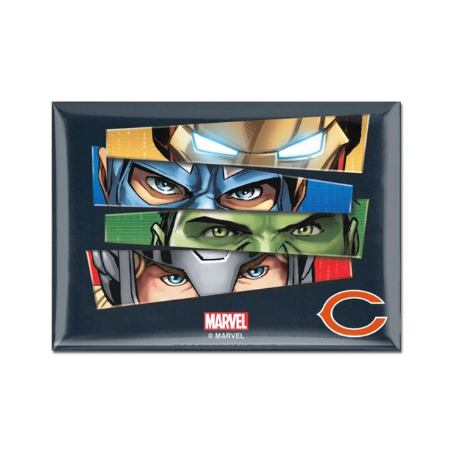 Chicago Bears / Marvel (C) 2021 Marvel Metal Magnet 2.5" x 3.5"
