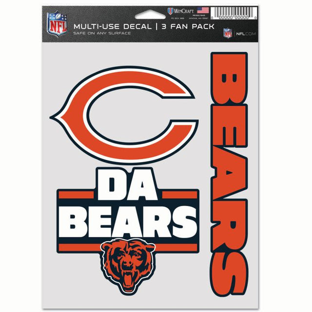 Chicago Bears Multi Use 3 Fan Pack