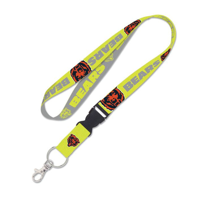 Chicago Bears NEON Lanyard w/detachable buckle 1"