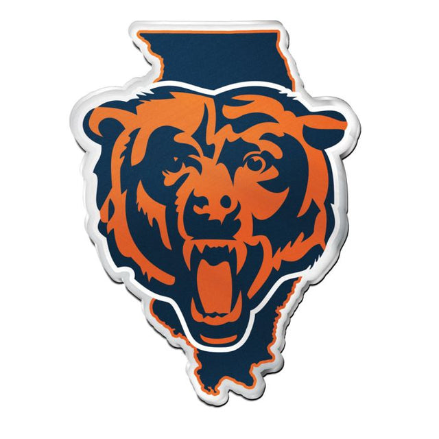 Chicago Bears STATE Acrylic Auto Emblem