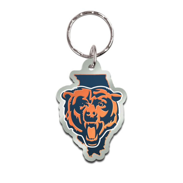 Chicago Bears STATE Keychain Freeform