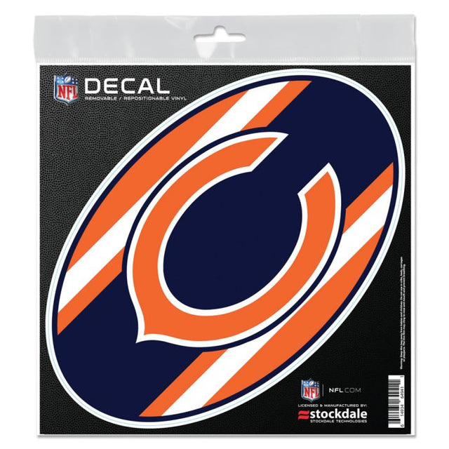 Chicago Bears STRIPES All Surface Decal 6" x 6"