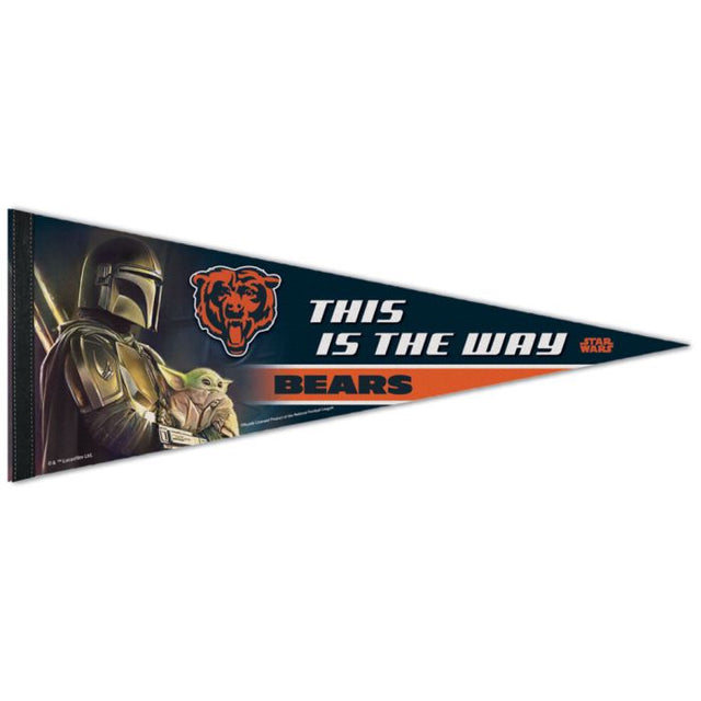 Chicago Bears / Star Wars Mandalorian Premium Pennant 12" x 30"