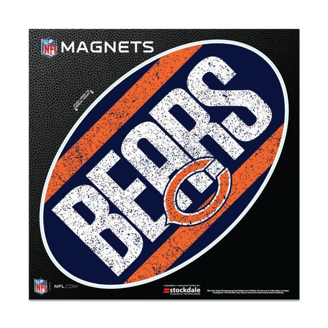 Chicago Bears VINTAGE Outdoor Magnets 6" x 6"