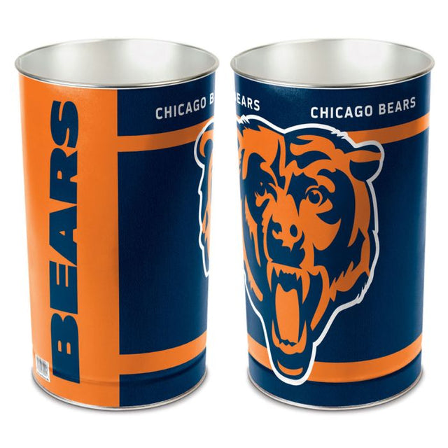 Chicago Bears Wastebasket - tapered 15"H