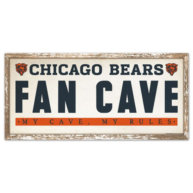 Chicago Bears Wood Sign 8" x 17"
