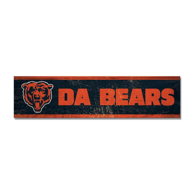 Chicago Bears Wooden Magnet 1.5" X 6"