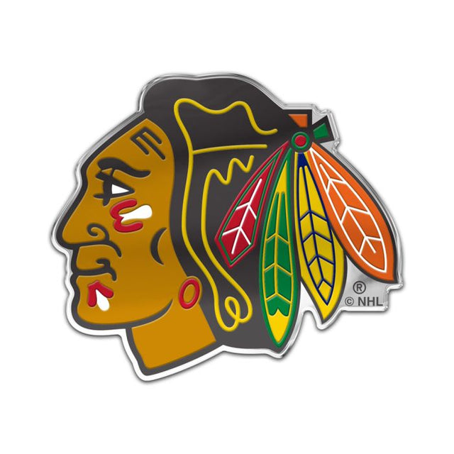 Insignia de automóvil de los Chicago Blackhawks con color