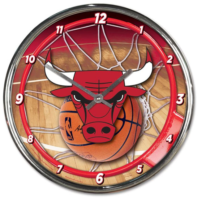 Reloj cromado de los Chicago Bulls