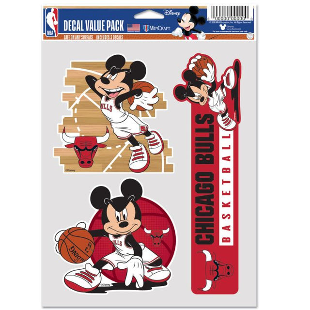 Paquete multiusos para 3 fanáticos de los Chicago Bulls y Disney