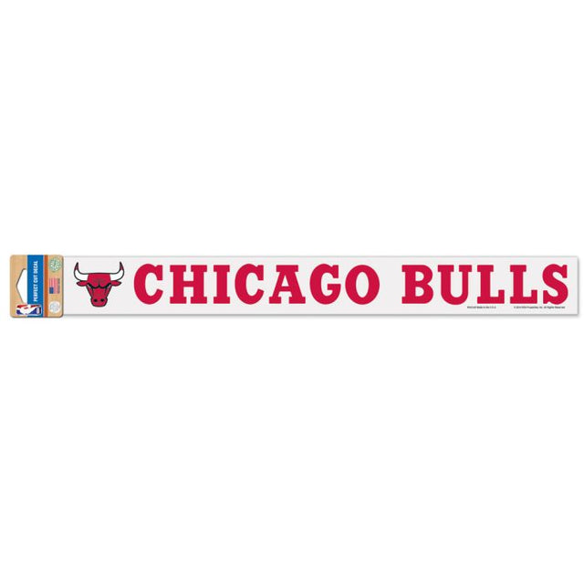 Calcomanías de los Chicago Bulls de corte perfecto de 2" x 17"
