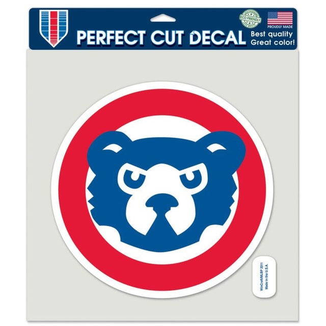 Calcomanía de color de corte perfecto de los Chicago Cubs/Cooperstown de 8" x 8"