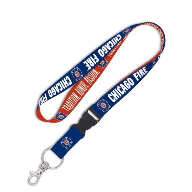 Chicago Fire Lanyard w/detachable buckle 1"