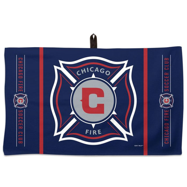 Chicago Fire Logo / Wordmark Waffle Towel 14"x24"