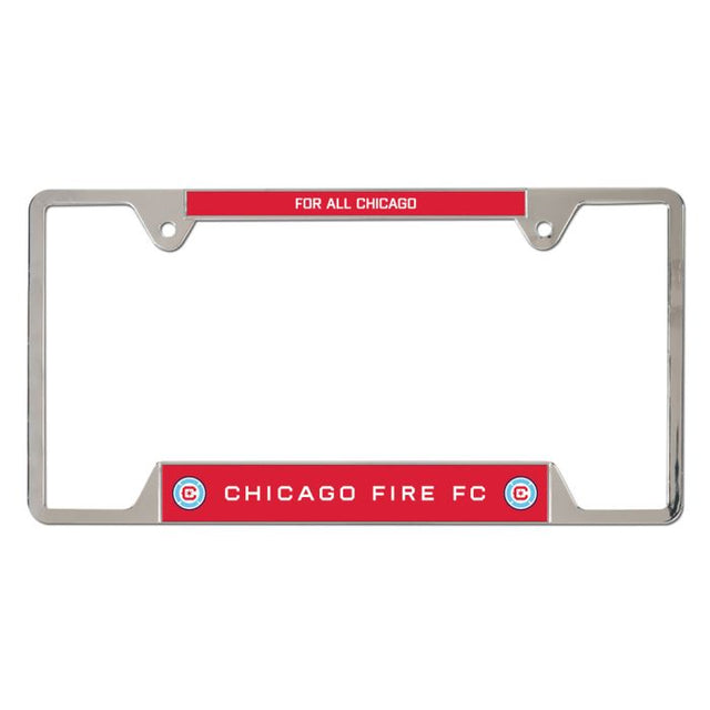 Chicago Fire Metal License Plate Frame
