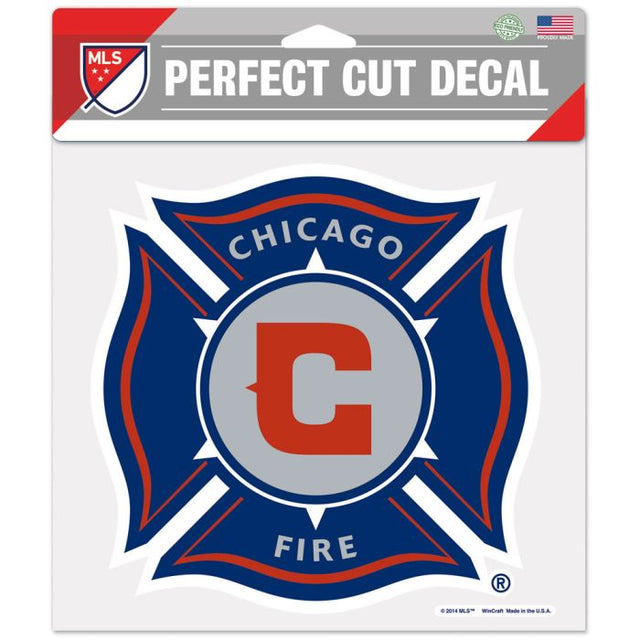 Chicago Fire Perfect Cut Color Decal 8" x 8"