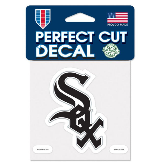 Calcomanía de color de corte perfecto de los Chicago White Sox de 4" x 4"